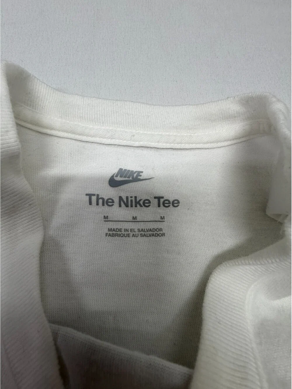 Nike AIr Men's T Shirt Short Sleeve The Nike Tee Graphic Print Size M White